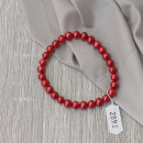 Armband Perlen Ø 7 - 8 mm rot